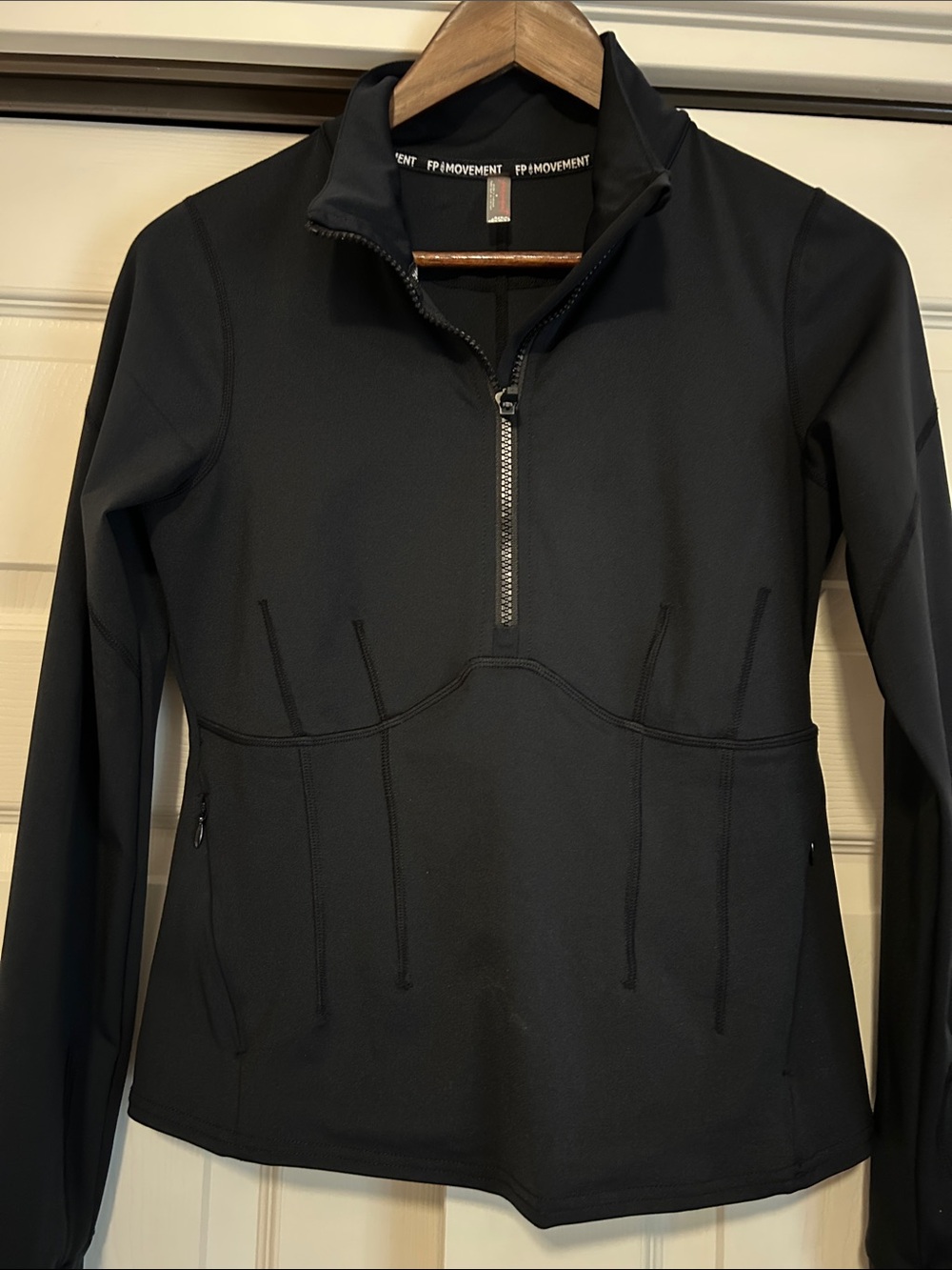 Free People Movement Corset Half-Zip Pullover Jacket Thumbholes Size Medium